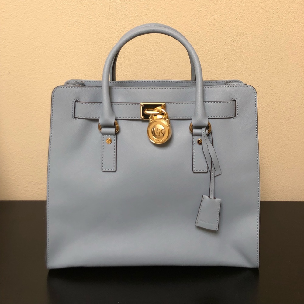 Authentic Michael Kors Hamilton Purse blue